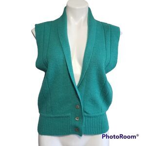 Vintage Tan Jay Green sweater vest